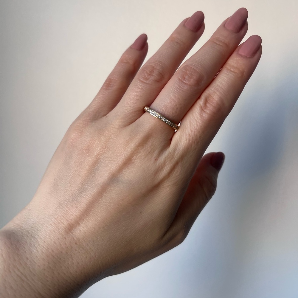 NEW 14K Gold Diamond Wedding Band Ring Elegant